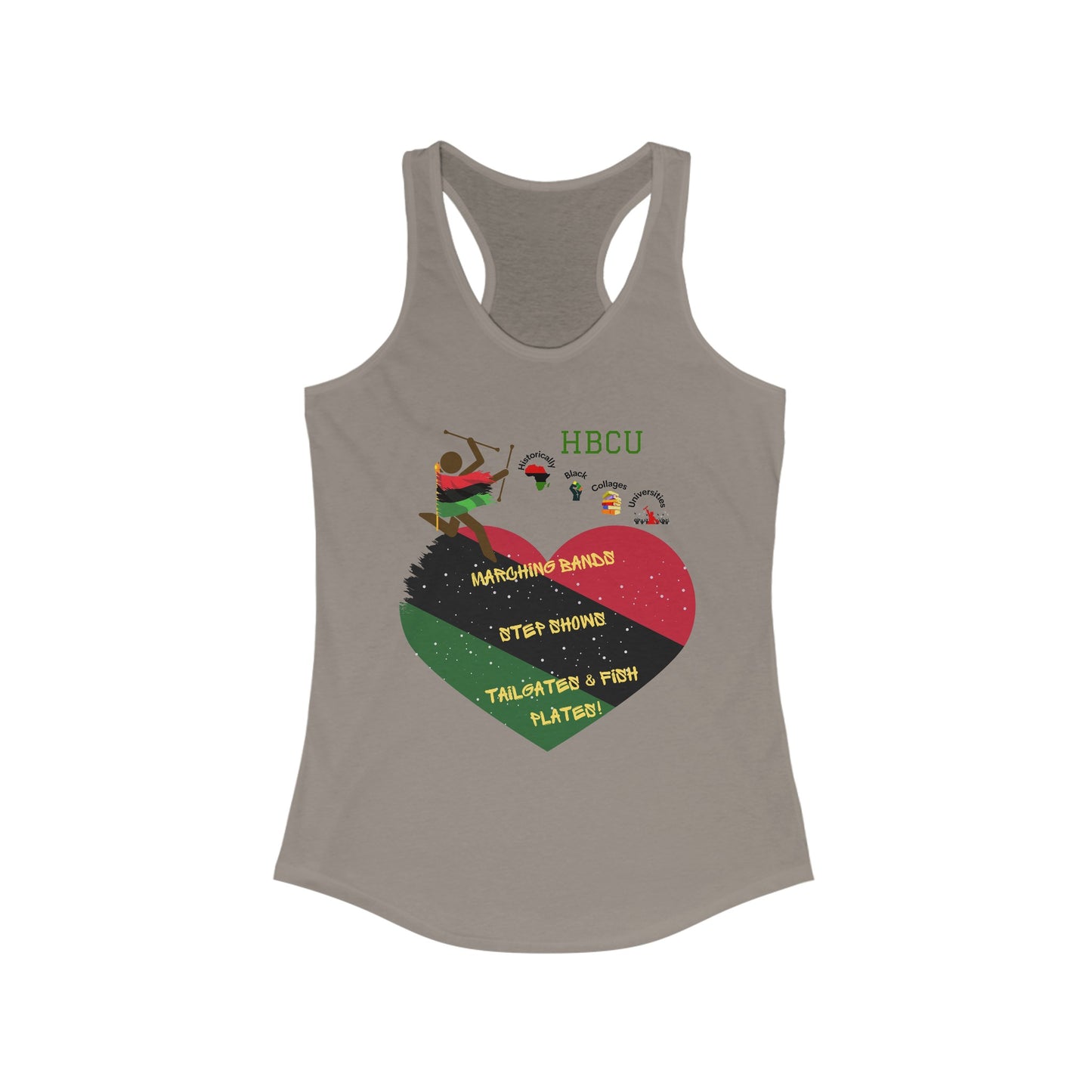 HBCUs Special Edition “Marching Band”Tee-Shirts Women's Ideal Racerback Tank