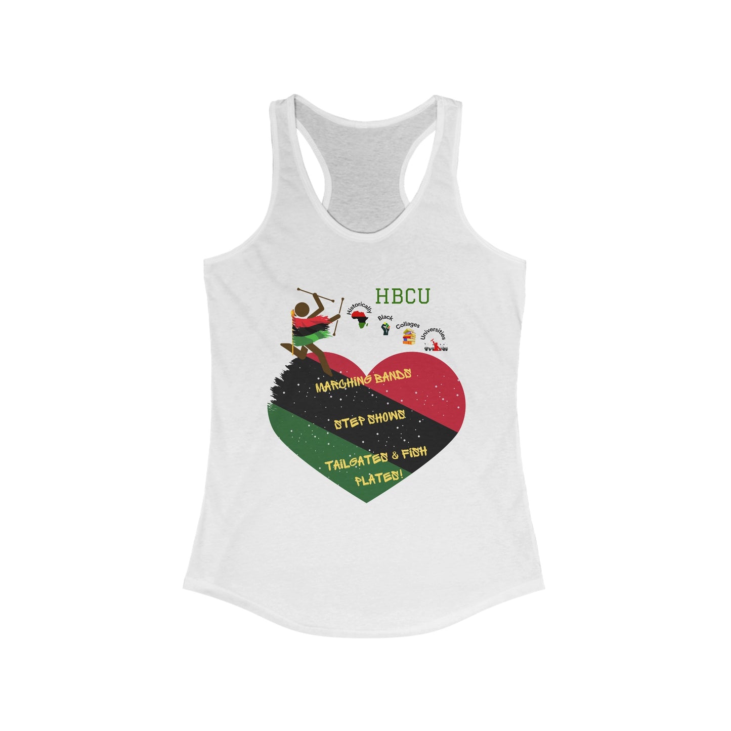 HBCUs Special Edition “Marching Band”Tee-Shirts Women's Ideal Racerback Tank