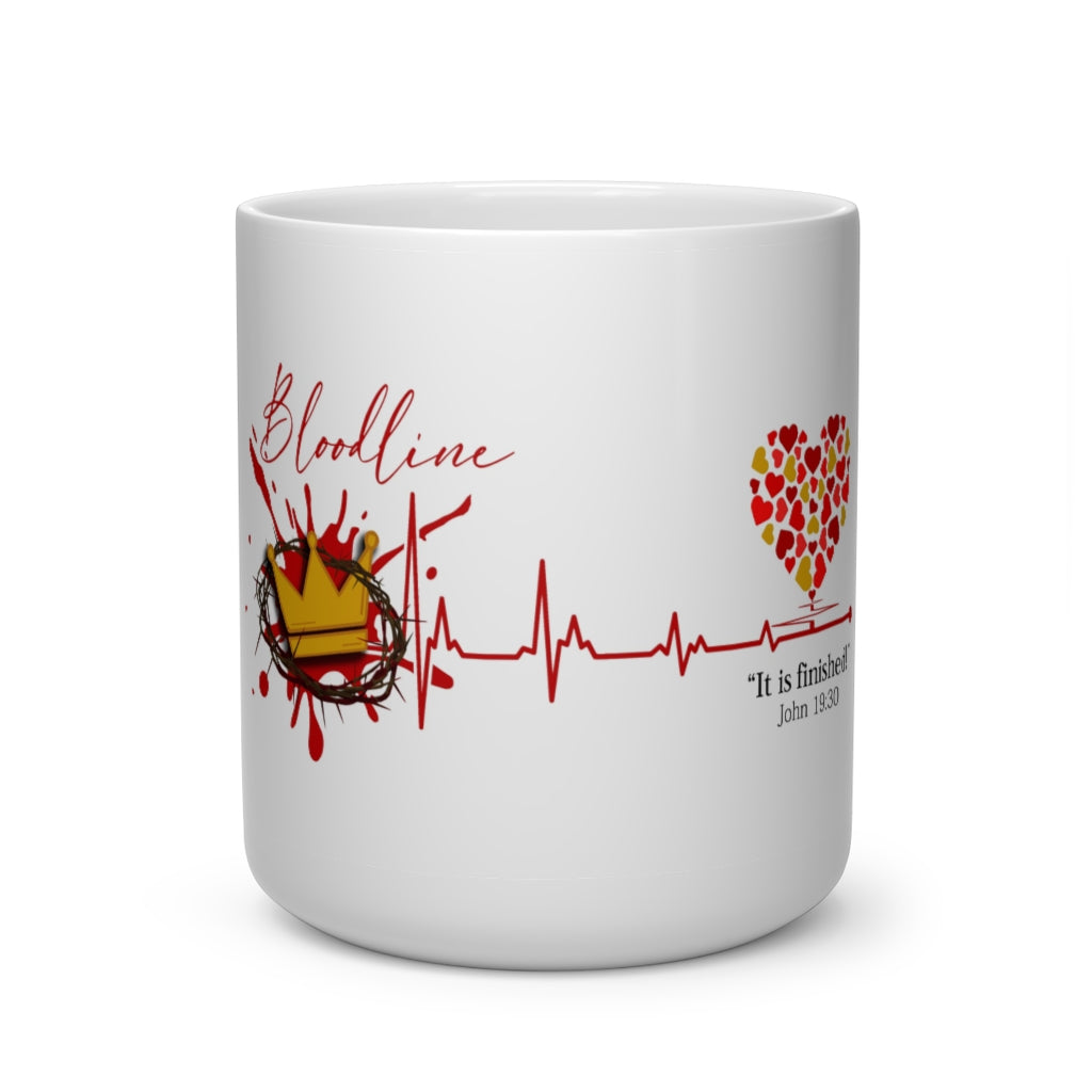 “It is Finished”! Heart Shape Mug