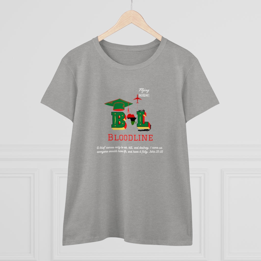 HBCUs Special Edition Bloodline Women's Midweight Cotton Tee