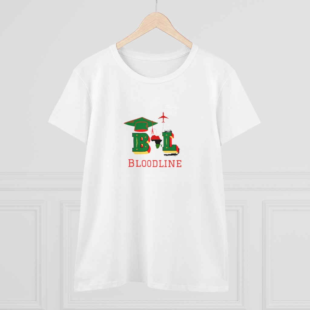 HBCUs Special Edition Bloodline Women's Midweight Cotton Tee