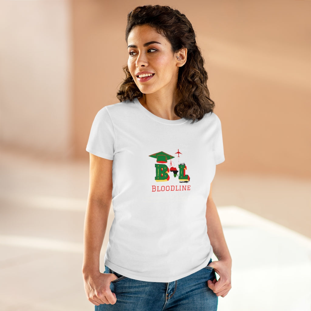 HBCUs Special Edition Bloodline Women's Midweight Cotton Tee