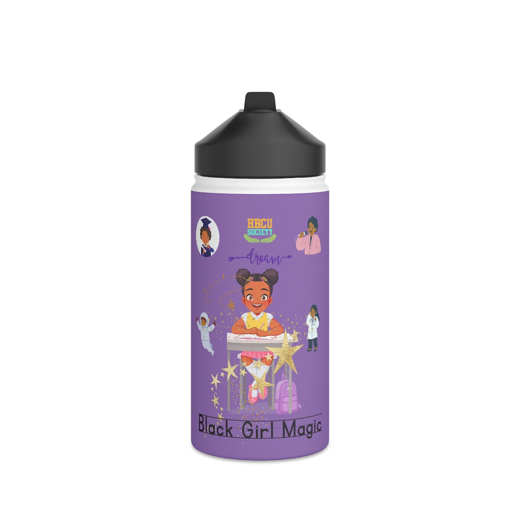 HBCUs Special Edition “Dream” Black Girl Magic Stainless Steel Water Bottle, Standard Lid